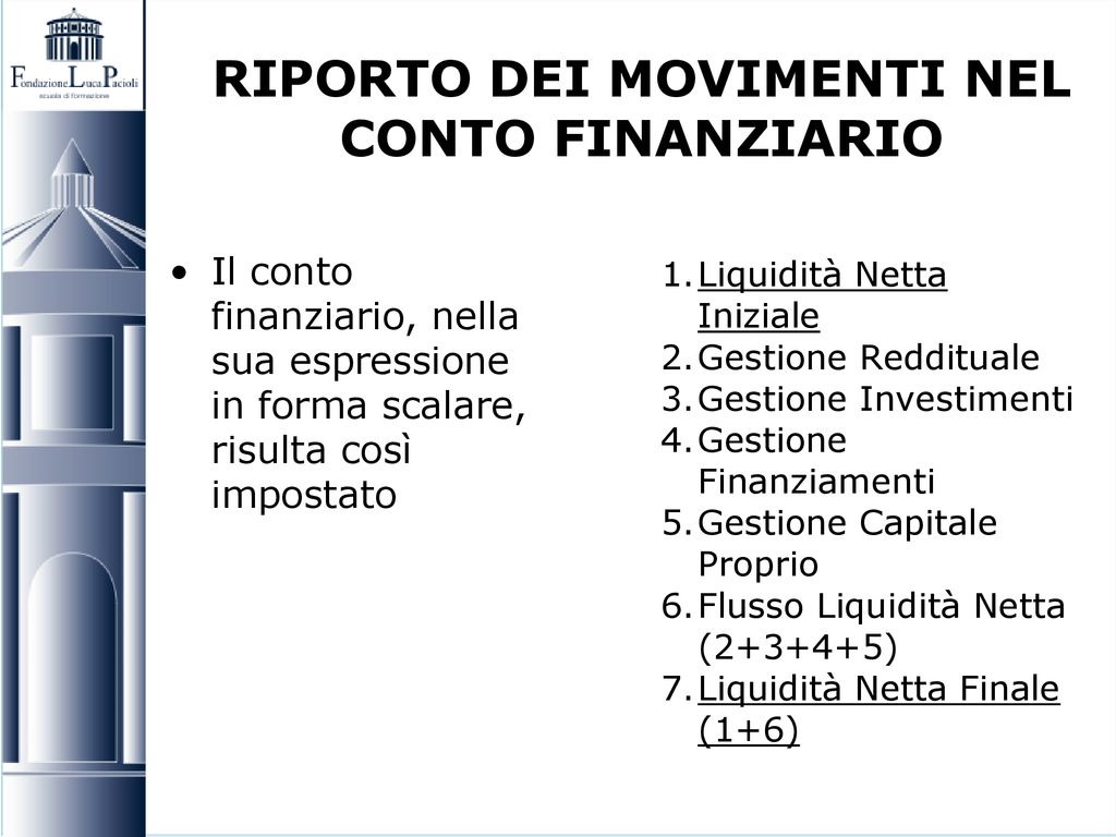 Analisi Di Bilancio Per Flussi Finanziari Ppt Scaricare